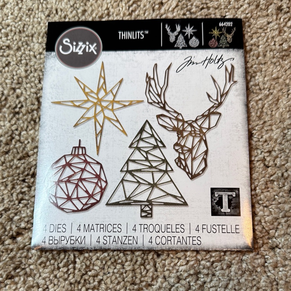 Sizzix Geo Christmas Thinlits Dies